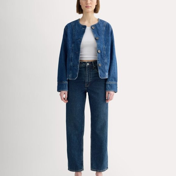 Everlane Women's Way-High® Jean 2.0 in Dark Indigo, Size 29, Cotton - Picture 4 of 4